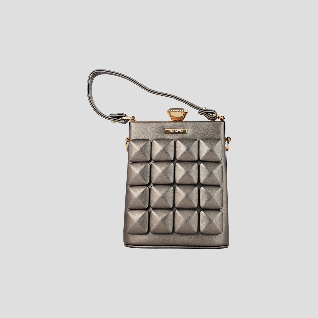 3d Checkered Ladies clutch cum Purse